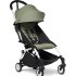 Carucior 3 in 1 pentru copii BABYZEN YOYO², cadru alb, cu landou, scoica auto Cloud G si pachet de culoare Olive - 5