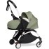 Carucior 3 in 1 pentru copii BABYZEN YOYO², cadru alb, pachet nou nascut, scoica auto Cloud G si pachet de culoare Olive - 2