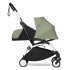 Carucior 3 in 1 pentru copii BABYZEN YOYO², cadru alb, pachet nou nascut, scoica auto Cloud G si pachet de culoare Olive - 3