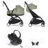 Детска количка BABYZEN YOYO² 3 в 1, черна рамка, с пакет за новородено, количка и пакет Olive color - 2