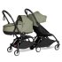 BABYZEN YOYO² Connect Καρότσι Διδύμων με Πορτ-μπεμπέ, Μαύρο Σκελετό & Olive - 1