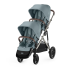 Двойна спортна количка Cybex Gazelle S, детска, компактна, нова версия - Sky Blue - 8