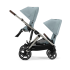 Carucior sport dublu Cybex Gazelle S, pentru copii, compact, varianta noua - Sky Blue - 9