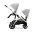 Двойна спортна количка Cybex Gazelle S, детска, компактна, нова версия - Lava Grey - 10