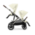 Carucior sport dublu Cybex Gazelle S, pentru copii, compact, varianta noua - Seashell Beige - 7