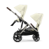 Διπλό καρότσι Cybex Gazelle S, για παιδιά, compact, νέα έκδοση - Seashell Beige - 9