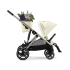 Carucior sport dublu Cybex Gazelle S, pentru copii, compact - Seashell Beige - 4