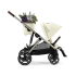 Carucior sport dublu Cybex Gazelle S, pentru copii, compact, varianta noua - Seashell Beige - 4