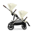 Διπλό καρότσι Cybex Gazelle S, για παιδιά, compact, νέα έκδοση - Seashell Beige - 10