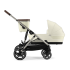 Двойна спортна количка Cybex Gazelle S, детска, компактна, нова версия - Seashell Beige - 11