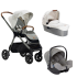 Carucior 3 in 1 pentru copii Joie Finiti Signature, multifunctional, cu landou si scoica i-Snug - Oyster - 1