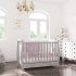 Παιδικό κρεβάτι BabyMatters Nido, από μασίφ ξύλο, 120x60 cm, με συρτάρι και στρώμα καρύδας - Γκρι - 5