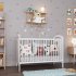 Детска кошара BabyMatters Lulu, изработена от масивно дърво, 120x60 см, с включен кокосов матрак - 4