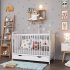 Детска кошара BabyMatters Lulu, изработена от масивно дърво, 120x60 см, с включено чекмедже и кокосов матрак - 5