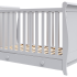 Παιδικό κρεβάτι BabyMatters Nido, από μασίφ ξύλο, 120x60 cm, με συρτάρι και στρώμα καρύδας - Γκρι - 4