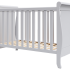 BabyMatters Nido Βρεφική Κούνια από Μασίφ Ξύλο 120x60cm με Στρώμα Κοκοφοίνικα - Grey - 3