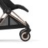 Carucior sport pentru copii Cybex Coya, flexibil, ultra-compact - Sepia Black cu cadru Rosegold - 8