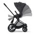 Carucior 3 in 1 pentru copii Cybex Priam 3.0 Simply Flowers, cu landou si scoica auto Cloud Z - Grey - 7