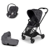 Carucior 3 in 1 pentru copii Cybex Mios 2.0 Simply Flowers, cu landou si scoica auto Cloud Z - Grey - 1