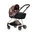 Carucior 2 in 1 pentru copii Cybex Mios 2.0 Spring Blossom, cu landou - Dark si cadru Rosegold - 11