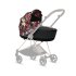 Carucior 2 in 1 pentru copii Cybex Mios 2.0 Spring Blossom, cu landou - Dark si cadru Rosegold - 13