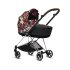 Carucior 2 in 1 pentru copii Cybex Mios 2.0 Spring Blossom, cu landou -  Dark si cadru Chrome Brown - 3