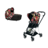 Carucior 2 in 1 pentru copii Cybex Mios 2.0 Spring Blossom, cu landou -  Dark si cadru Chrome Black - 1