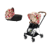 Carucior 2 in 1 pentru copii Cybex Mios 2.0 Spring Blossom, cu landou -  Light si cadru Chrome Brown - 1