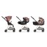 Carucior 3 in 1 pentru copii Cybex Mios 2.0 Spring Blossom, cu landou, scoica auto Cloud Z - Dark, cadru Chrome Brown - 16