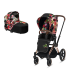 Carucior 2 in 1 pentru copii Cybex Priam 3.0 Spring Blossom, cu landou - Dark si cadru Rosegold - 1