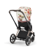 Carucior 2 in 1 pentru copii Cybex Priam 3.0 Spring Blossom, cu landou - Light si cadru Rosegold - 3