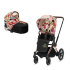 Carucior 2 in 1 pentru copii Cybex Priam 3.0 Spring Blossom, cu landou - Light si cadru Rosegold - 1