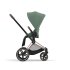 Carucior sport pentru copii Cybex Priam 4.0 - Leaf Green cu cadru Rosegold - 6