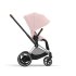 Carucior sport pentru copii Cybex Platinum e-Priam - Peach Pink cu cadru Chrome Brown - 5