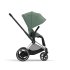 Carucior sport pentru copii Cybex Platinum e-Priam - Leaf Green cu cadru Chrome Black - 4