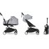 BABYZEN YOYO² Παιδικό Καρότσι 2 σε 1 με Λευκό Σκελετό, Πορτ-μπεμπέ & Stone Color Pack - 1