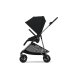 Carucior 2 in 1 Cybex Melio Moon Black pentru copii, ultrausor, cu landou Soho Grey, editie limitata - 5