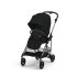 Carucior 2 in 1 Cybex Melio Moon Black pentru copii, ultrausor, cu landou Navy Blue, editie limitata - 2