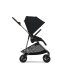 Carucior 2 in 1 Cybex Melio Moon Black pentru copii, ultrausor, cu landou Deep Black, editie limitata - 4