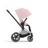 Carucior 2 in 1 pentru copii Cybex Priam 4.0, premium - Peach Pink cu cadru Chrome Black - 5