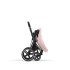 Carucior 2 in 1 pentru copii Cybex Priam 4.0, premium - Peach Pink cu cadru Chrome Black - 8