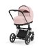 Carucior 2 in 1 pentru copii Cybex Priam 4.0, premium - Peach Pink cu cadru Chrome Black - 9