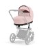 Carucior 2 in 1 pentru copii Cybex Priam 4.0, premium - Peach Pink cu cadru Chrome Black - 10