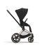 Carucior 2 in 1 pentru copii Cybex Priam 4.0, premium - Sepia Black cu cadru Rosegold - 5