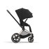 Carucior 2 in 1 pentru copii Cybex Priam 4.0, premium - Sepia Black cu cadru Rosegold - 7