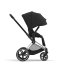 Carucior 2 in 1 pentru copii Cybex Priam 4.0, premium - Sepia Black cu cadru Chrome Black - 6