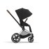 Carucior 2 in 1 pentru copii Cybex Priam 4.0, premium - Sepia Black cu cadru Chrome Brown - 5