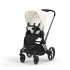 Carucior 2 in 1 pentru copii Cybex Priam 4.0, premium - Off White cu cadru Matt Black - 1