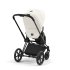 Carucior 2 in 1 pentru copii Cybex Priam 4.0, premium - Off White cu cadru Matt Black - 3