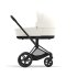 Carucior 2 in 1 pentru copii Cybex Priam 4.0, premium - Off White cu cadru Chrome Black - 11